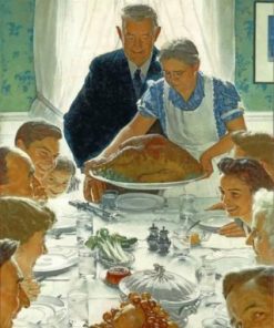 American Family Feast Paint By Numbers