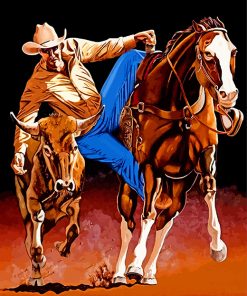 Western Cowboy Paint By Numbers