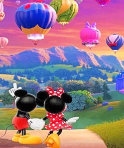 Romantic Love Mickey Minnie Paint By Numbers