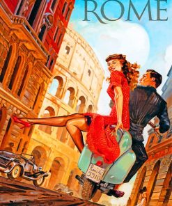 Romantic Rome Italy Paint By Numbers