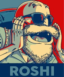 Dragon Ball Z Roshi Anime Paint By Numbers