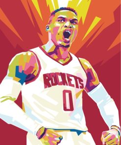 Russell Westbrook Basketball Paint By Numbers