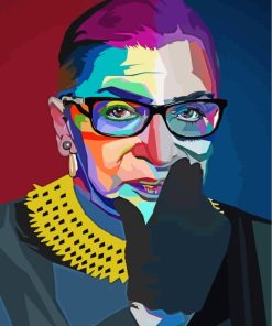 Ruth Bader Ginsburg Pop Art Paint By Numbers