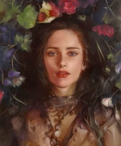 Flowers Woman Nature Paint By Numbers