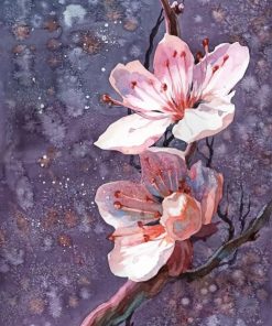 Blossoming Cherry Flowers Paint By Numbers