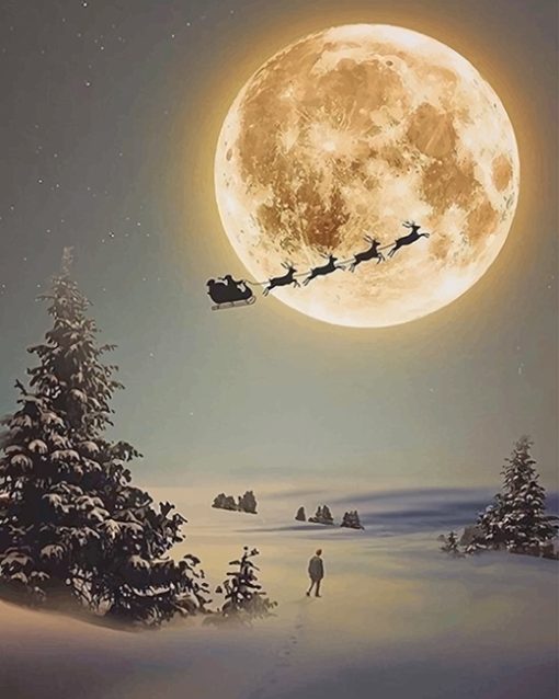 santa-claus-silhouette-paint-by-numbers-numeral-paint