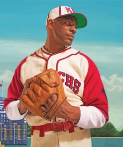 Satchel Paige Baseball Star Paint By Numbers