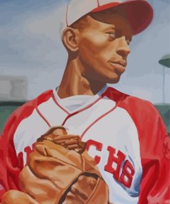 Satchel Paige Baseball Paint By Numbers