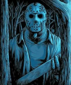 Jason Voorhees Horror Paint By Numbers