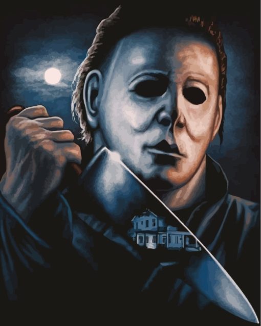 scary-michael-myers-paint-by-numbers