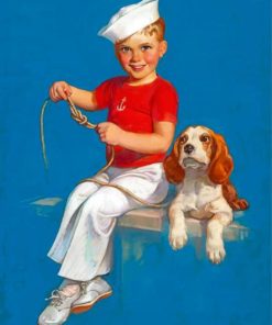 Sea Boy Dog Paint By Numbers