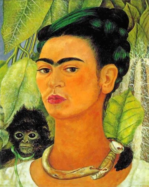 self-portrait-with-monkey-paint-by-number