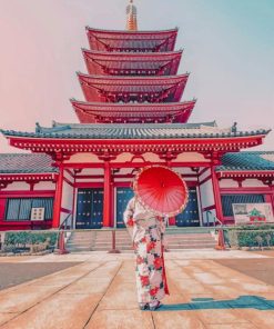 Senso Ji Tokyo Temple Paint By Numbers