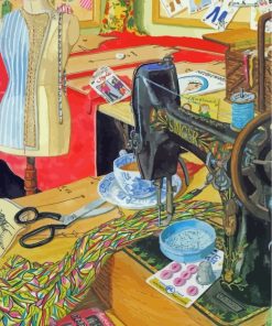 Sewing Machine Creative Project Paint By Numbers