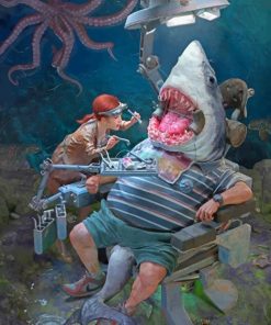 Shark Dentist Adventure Paint By Numbers