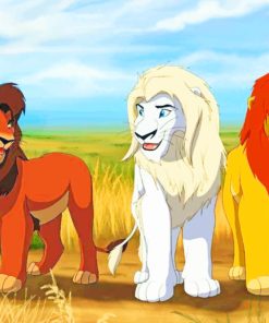 Simba Kimba Kovu Lion Paint By Numbers
