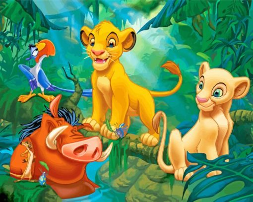simba-nala-timon-pumbaa-paint-by-number