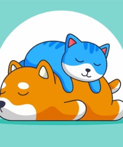 Dog and Cat Relaxation Paint By Numbers