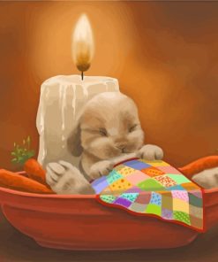 Sleepy Bunny Dream Paint By Numbers