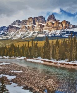 Castle Mountain Landscapes Paint By Numbers