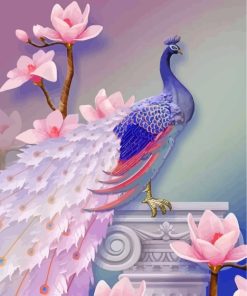 Soft Purple Peafowl Paint By Numbers