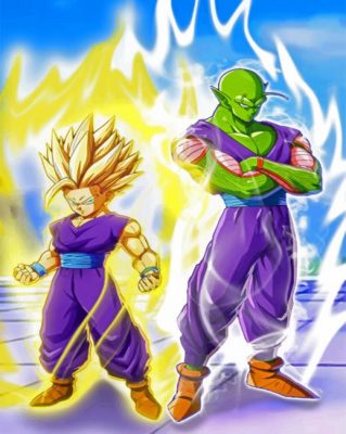 Dragon Ball Z Gohan and Piccolo Paint By Numbers