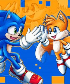 Sonic and Tails Adventure Paint By Numbers