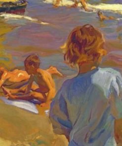 Children at the Beach Paint By Numbers
