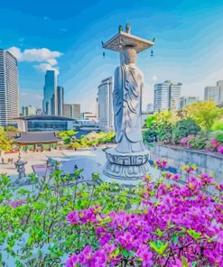 Bongeunsa Seoul Exploration Paint By Numbers