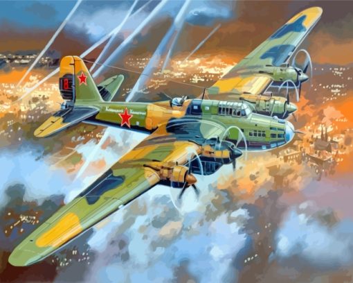 soviet-pe-8-bomber-paint-by-numbers