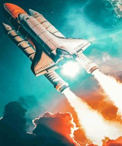 Space Shuttle Discovery Exploration Paint By Numbers