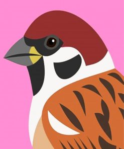 Sparrow Painting Kit for Kids Paint By Numbers