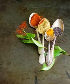 Spicy Condiments Spoon Paint By Numbers