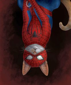 Spider Cat Superhero Paint By Numbers