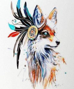 Tribal Fox Art Paint By Numbers