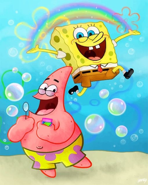 spongebob-and-patrick-having-fun-paint-by-numbers