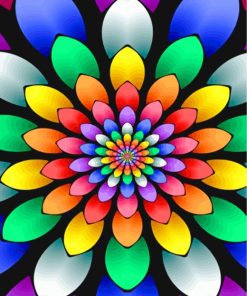Colorful Spring Flower Paint By Numbers