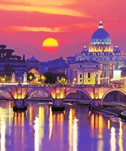 St Peters Square Vatican Paint By Numbers