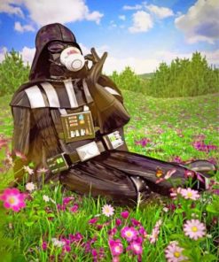 Darth Vader Coffee Time Paint By Numbers