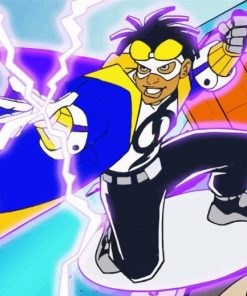 Static Shock Animation Paint By Numbers