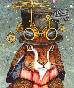 Steampunk Rabbit Animals Paint By Numbers
