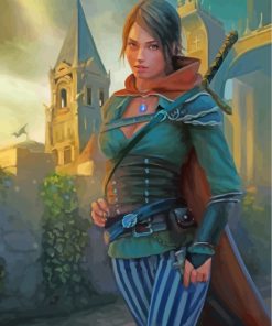 Steampunk Woman Portrait Paint By Numbers