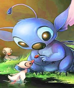 Stitch Duck Delight Paint By Numbers