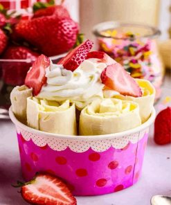 Strawberry Ice Cream Fun Paint By Numbers