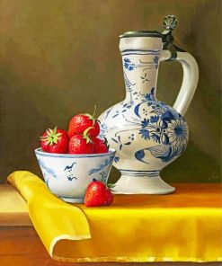 Strawberry Aesthetic Paint By Numbers