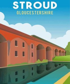 Stroud England Poster Paint By Numbers