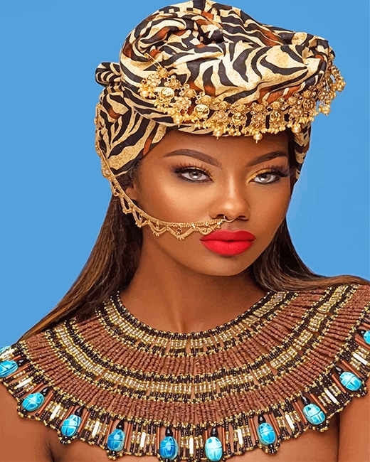 Finalizing the Stunning African Woman Artwork