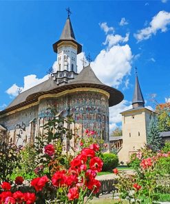 Sucevita Monastery Romania Paint By Numbers