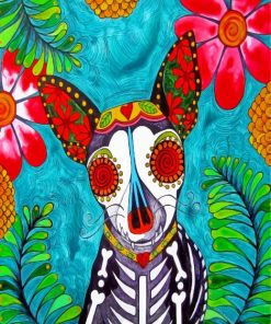 Chihuahua Sugar Skull Dogs Paint By Numbers