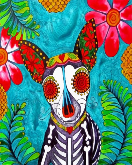 sugar-skull-chihuahua-art-paint-by-numbers